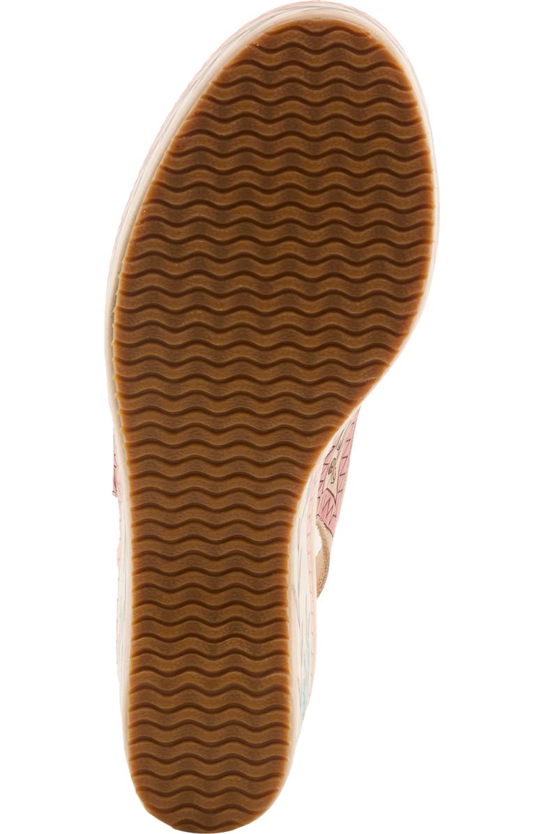 L'Artiste by Spring Step Artdevivre Slingback Platform Wedge, Alternate, color, Beige Multi