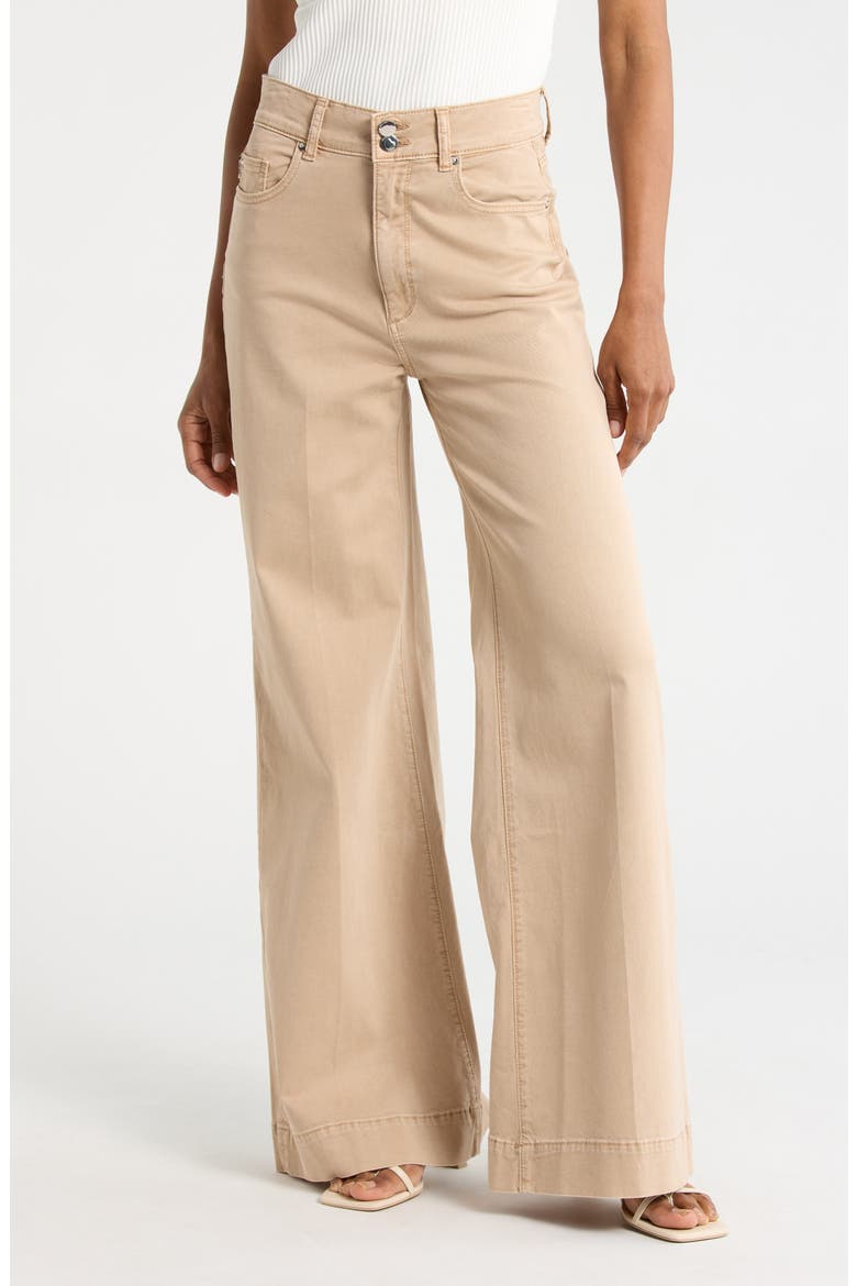 Hepburn High Waist Wide Leg Jeans, Main, color, OAT