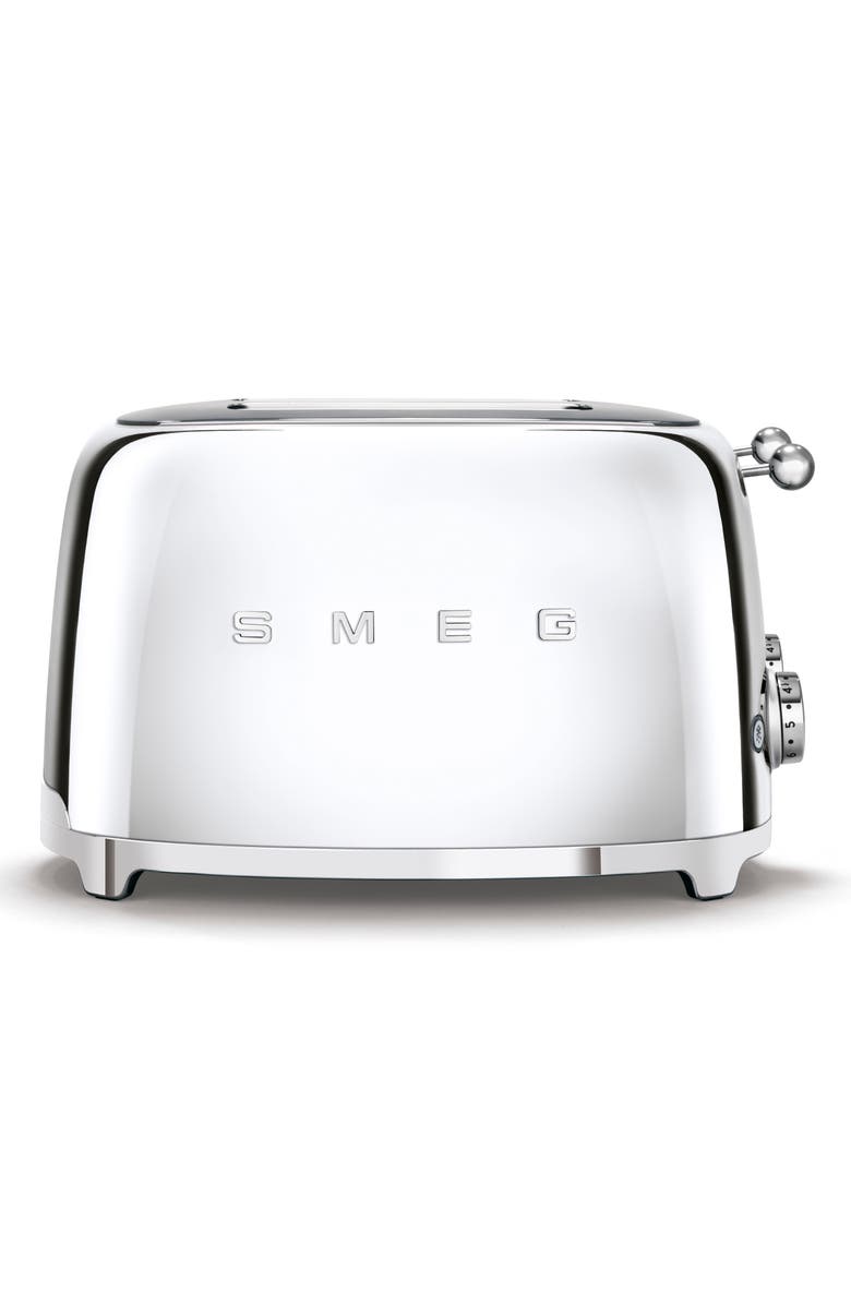 smeg '50s Retro Style 4-Slice Toaster, Alternate, color, Polished Stainless Steel