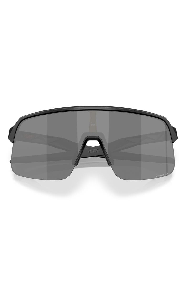 Oakley Sutro Lite 134mm Prizm<sup>™</sup> Wrap Shield Sunglasses, Alternate, color, Matte Black / Prizm Black