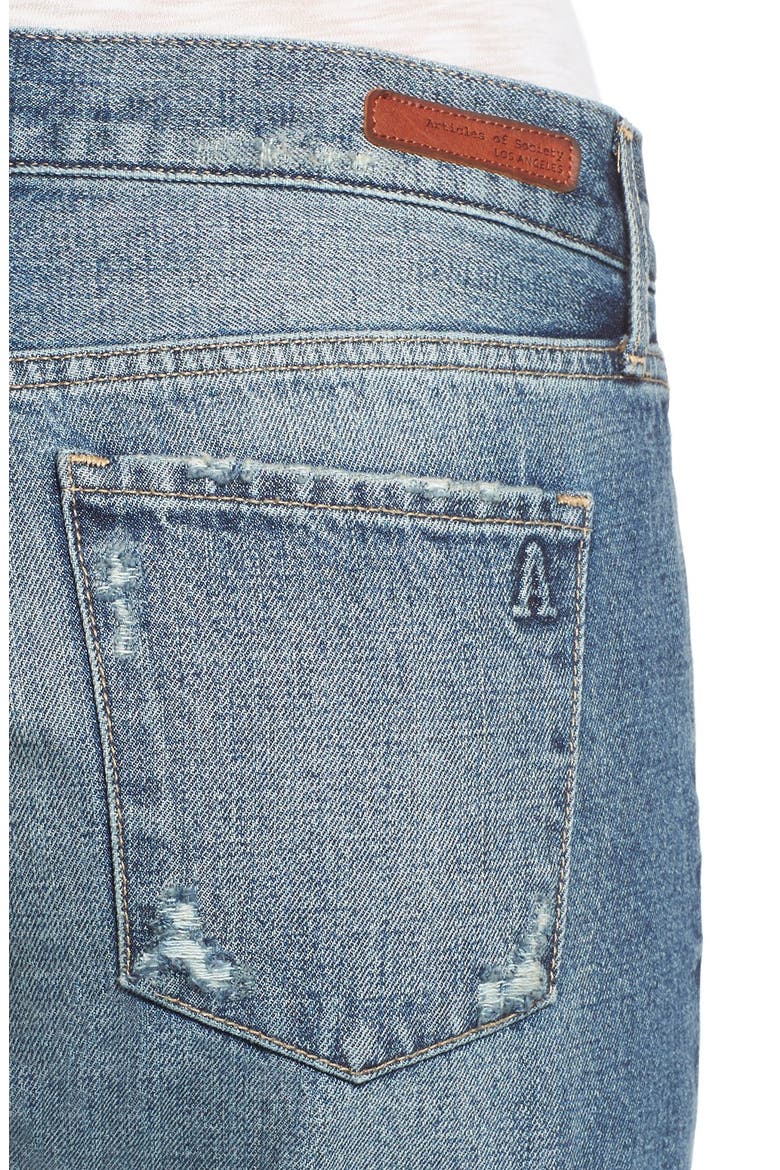 'Janis' Destroyed Boyfriend Jeans, Alternate, color, INDIGO WASH