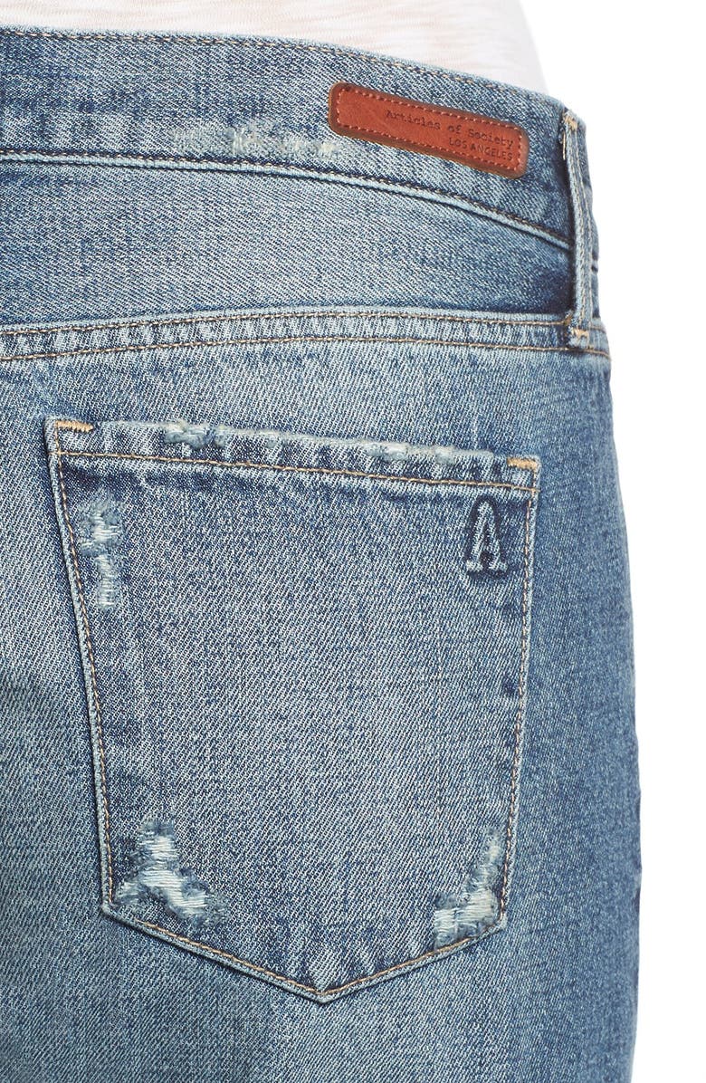 Articles of Society 'Janis' Destroyed Boyfriend Jeans, Alternate, color, 