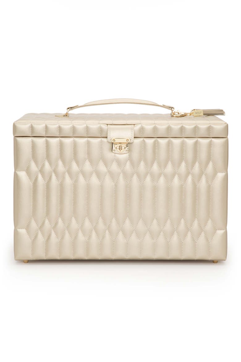 Caroline Jewelry Box, Main, color, CHAMPAGNE - X-LARGE