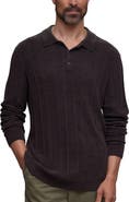Barefoot Dreams® CozyChic Ultra Lite® Long Sleeve Rib Polo