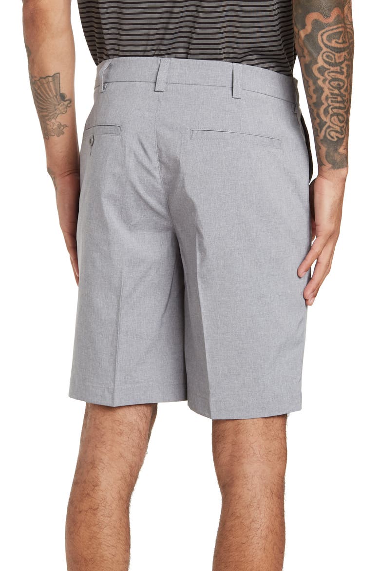 Comfort 9-Inch Heathered Shorts, Alternate, color, LIGHT GREY HEATHER