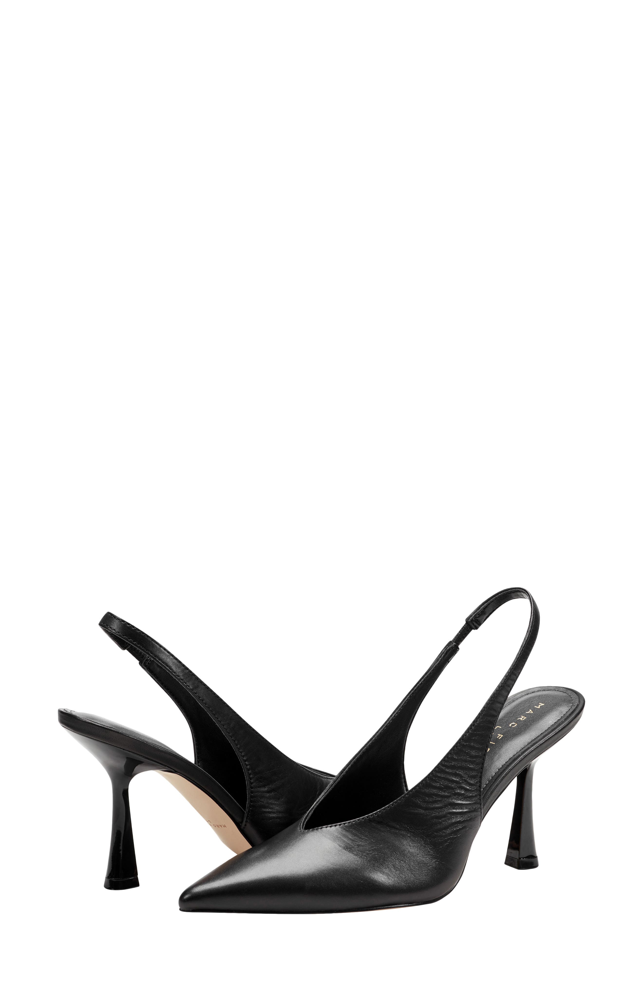 Marc Fisher LTD Esther Slingback Pointed Toe Pump, Alternate, color, Black