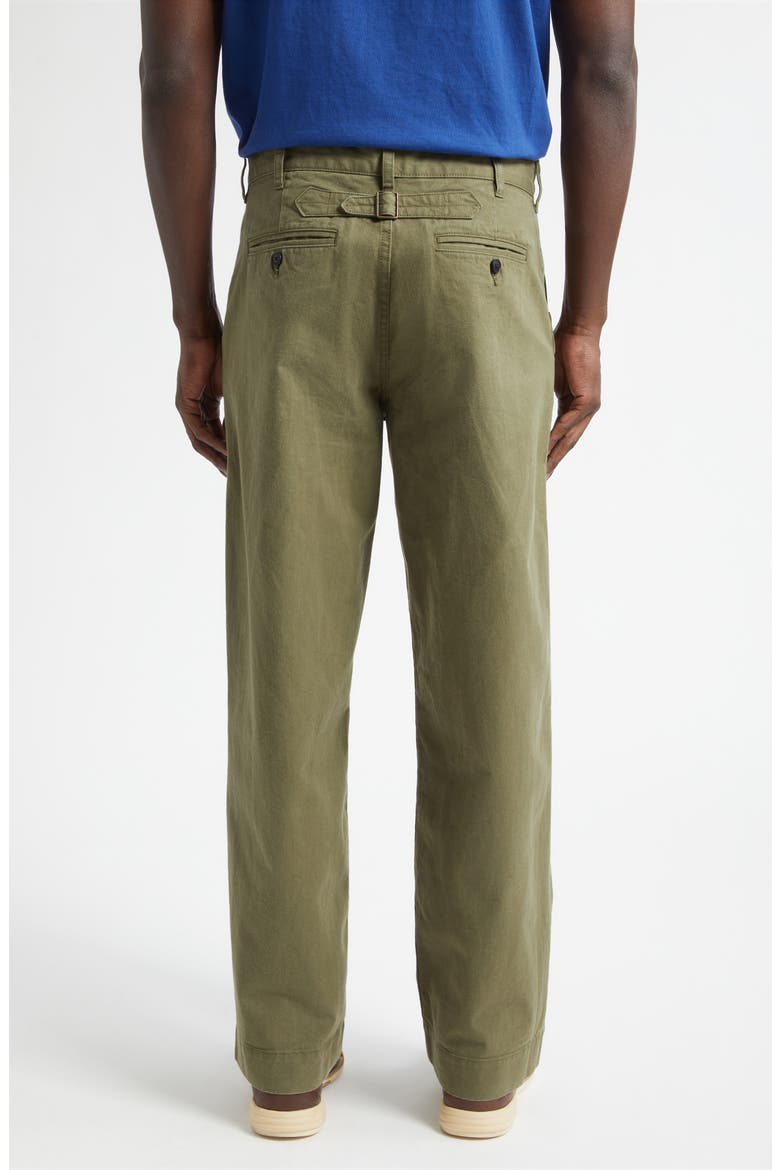 Double Pocket Buckle Back Chinos, Alternate, color, KHAKI