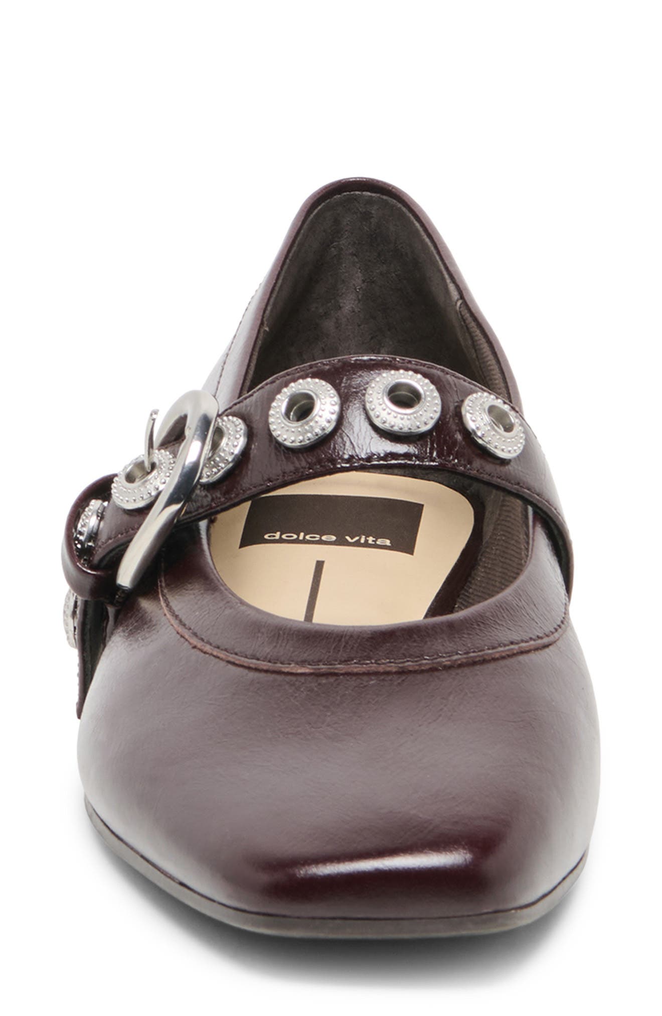 Marten Mary Jane Ballet Flat, Alternate, color, BLACKBERRY LEATHER