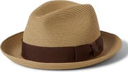 Brixton Horton Packable Straw Fedora
