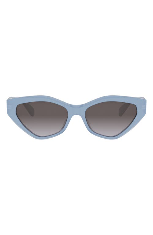 Celine Cl40323u Triomphe 84b Celeste Tenue Sunglasses In Blue