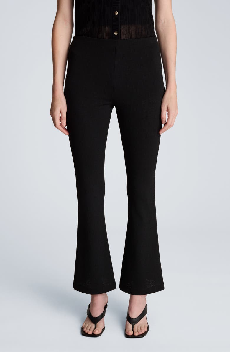 Kenneth Cole Flare Leg Pull-On Pants, Main, color, Black