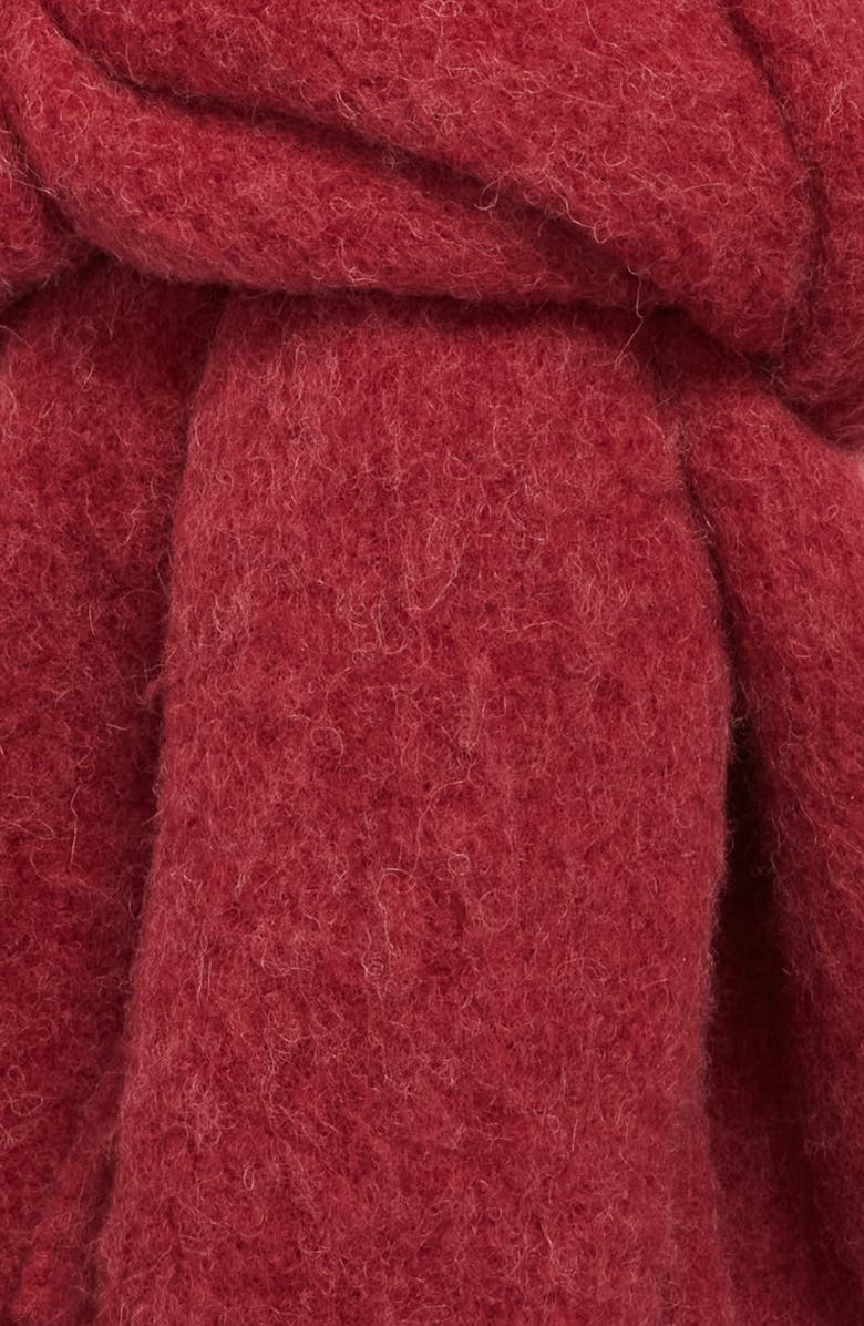 TOTEME Fuzzy Alpaca Blend Scarf, Alternate, color, Red
