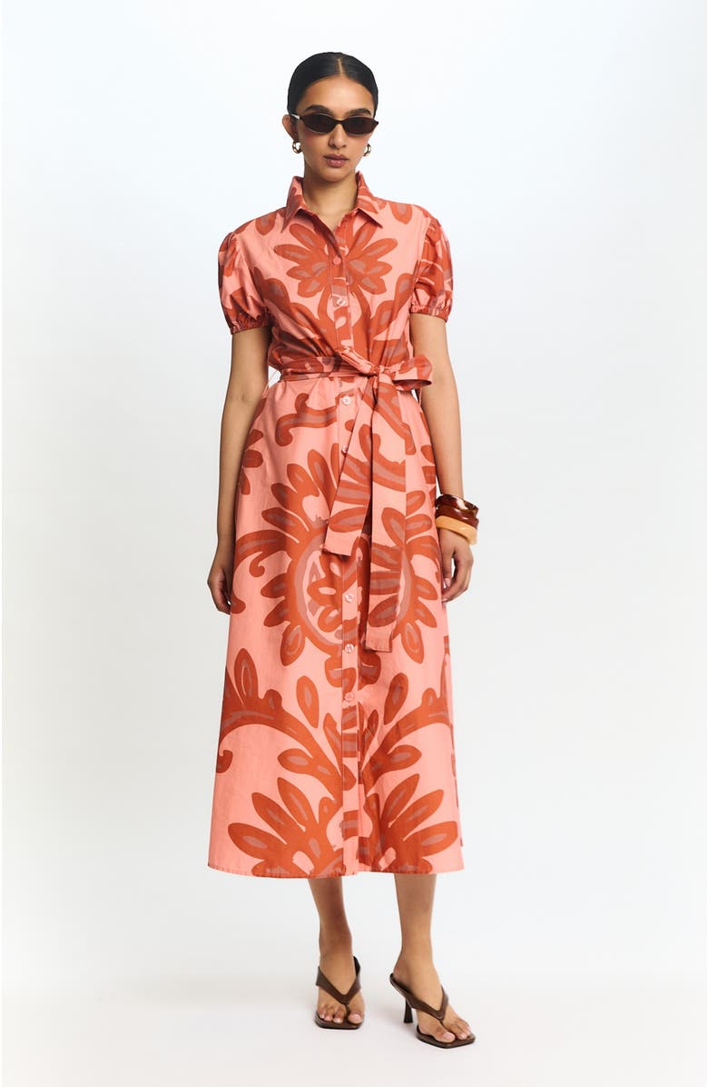 DIARRABLU Selma Button Up Dress Elia, Alternate, color, Elia Rose