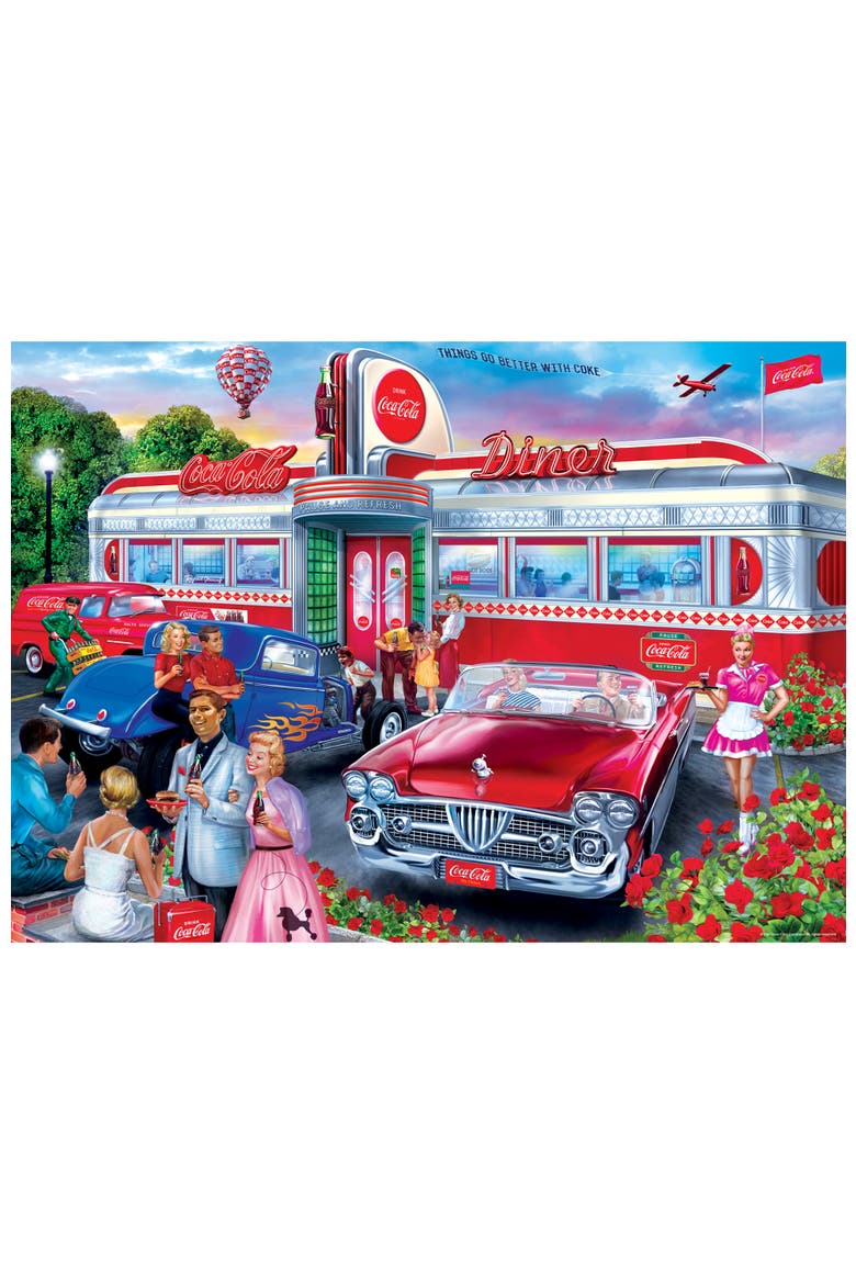Coca-Cola Diner 1000 Piece Jigsaw Puzzle, Alternate, color, Multicolor