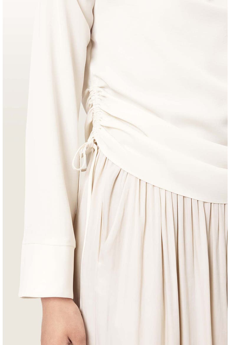 Leslie Cowl Neck Long Sleeve Top, Alternate, color, ANTIQUE WHITE