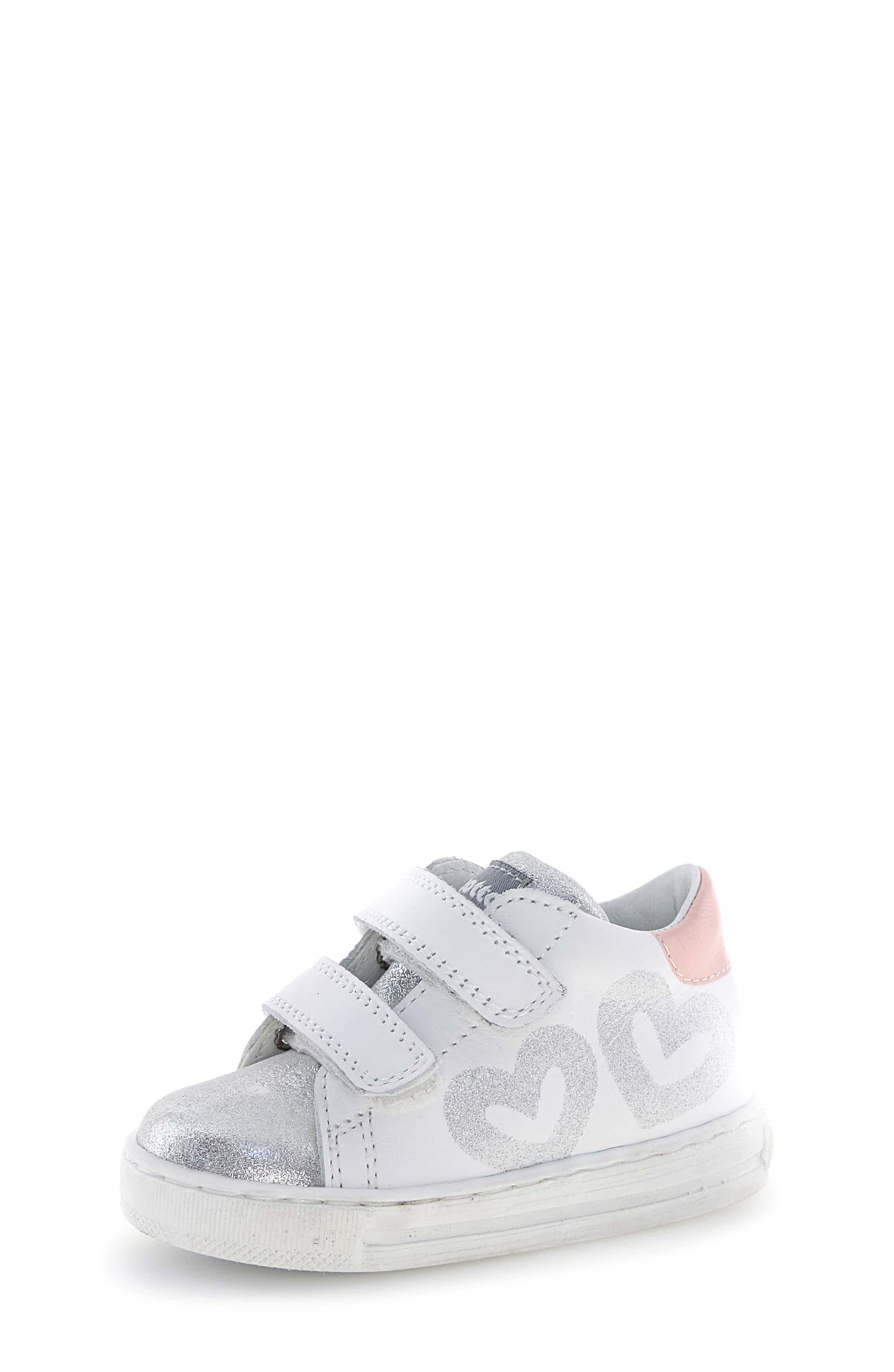 Naturino Kids' Falcotto Candys VL Sneaker, Main, color, White/ Silver