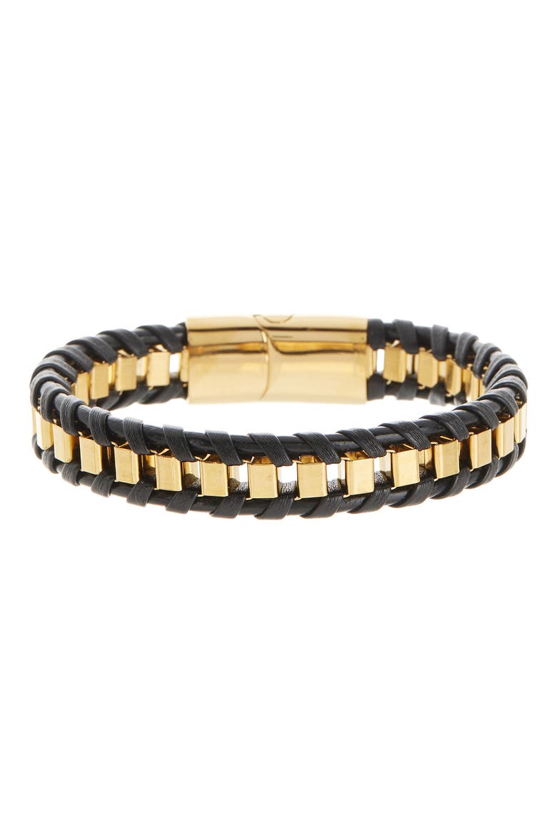 Men's Howie Cuff Bracelet, Main, color, GOLD