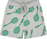Stains and Stories by Babyface Allover Badminton Racquet Print Sweatshorts