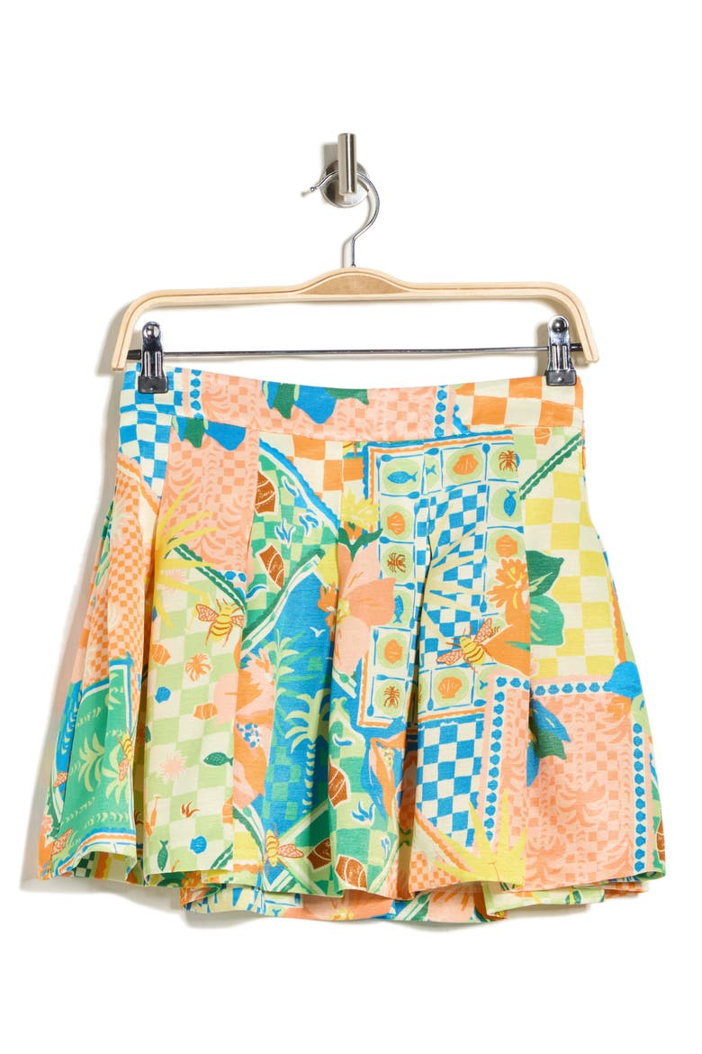Frankie Print Skort, Alternate, color, GARDEN PRINT