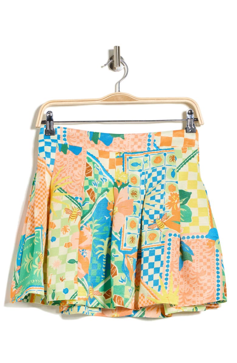 Ramy Brook Frankie Print Skort, Main, color, Garden Print