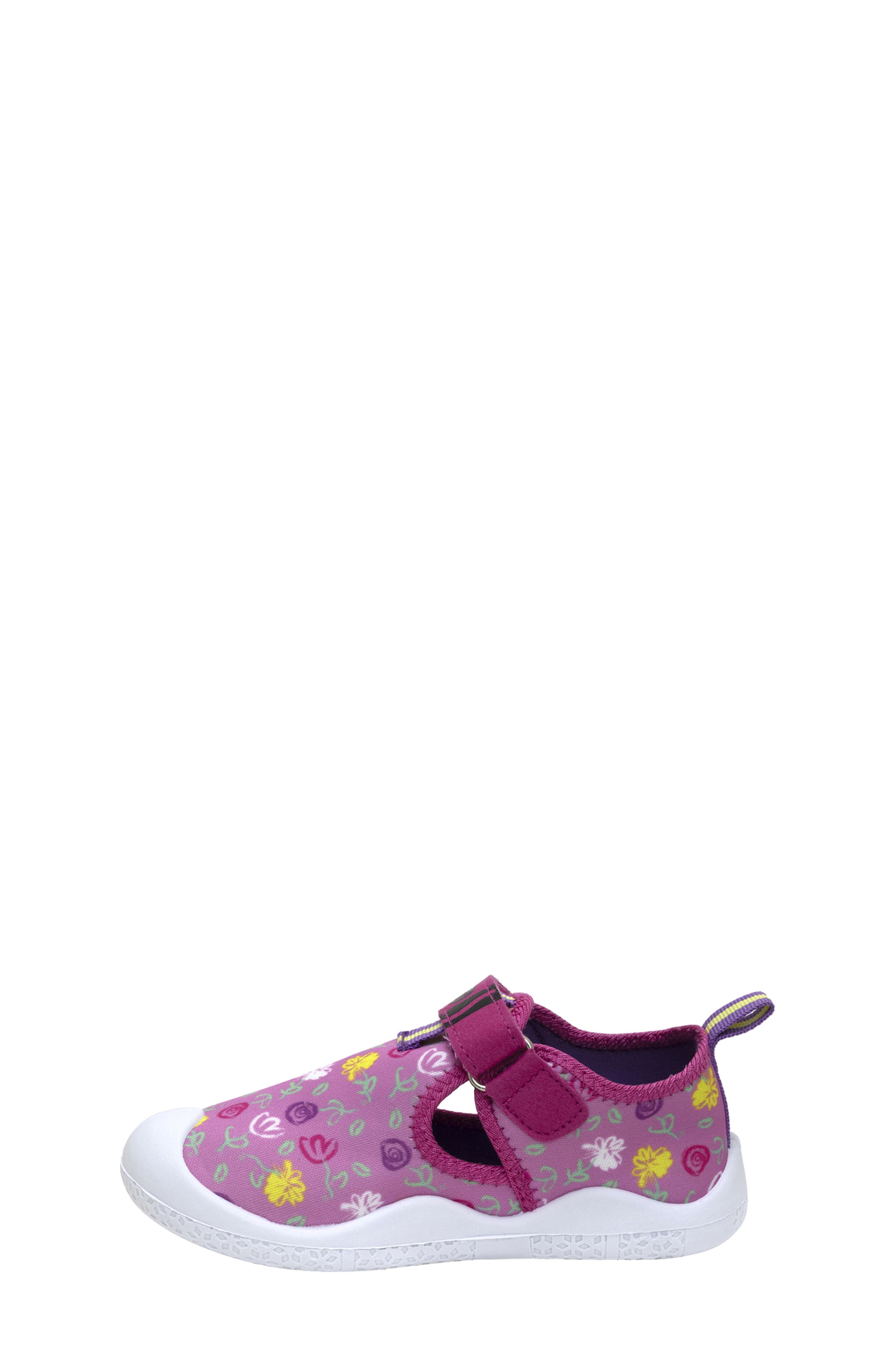 Robeez<sup>®</sup> Kids' Flower Doodles Sandal, Alternate, color, Pink