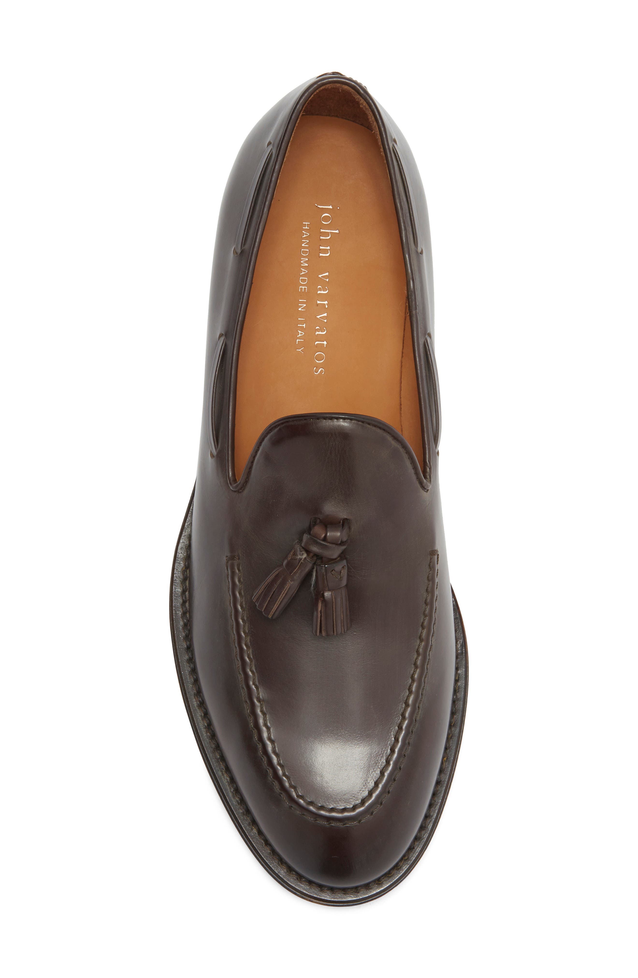 Barrow Leather Tassel Loafer, Alternate, color, CHOCOLATE
