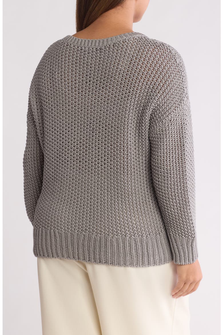 Boxy Organic Cotton Sweater, Alternate, color, MOON