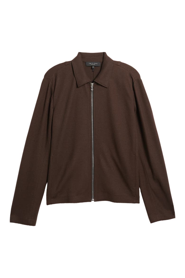 Melrose Wool Zip Jacket, Alternate, color, DKBRW