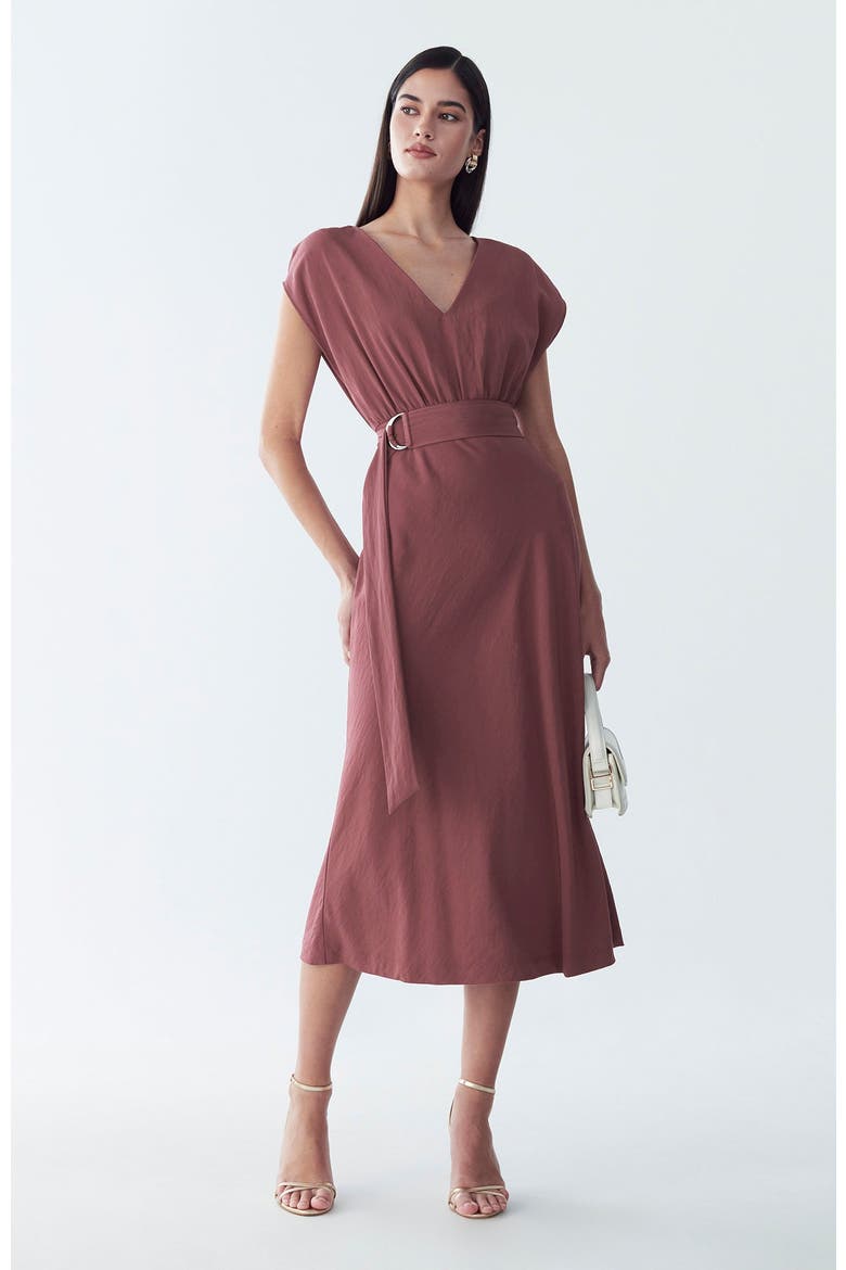 Enzy Dress, Alternate, color, Rosewood