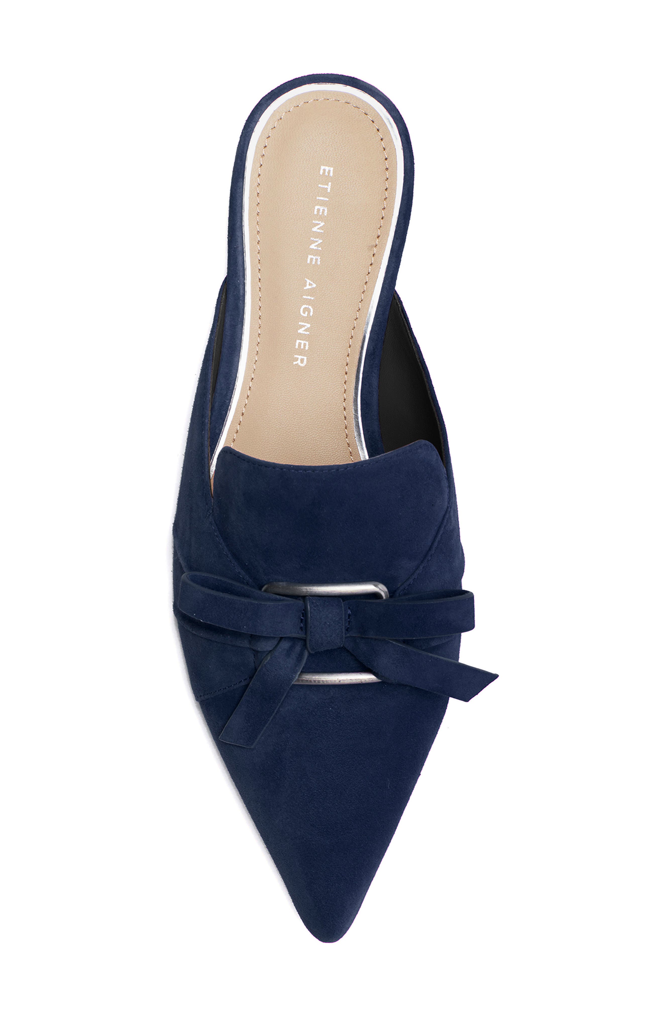 Alana Mule, Alternate, color, NAVY LEATHER