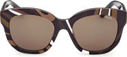 Emilio Pucci 53mm Geometric Sunglasses