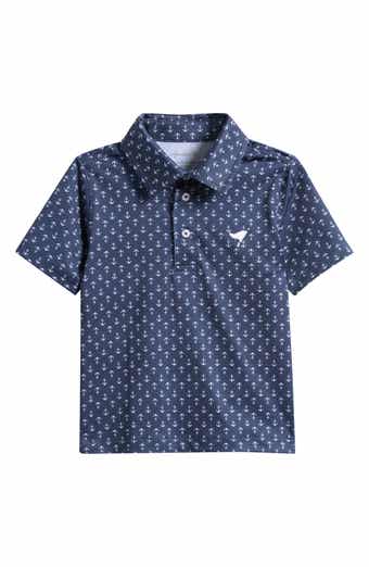 Kids' Anchor Print Polo