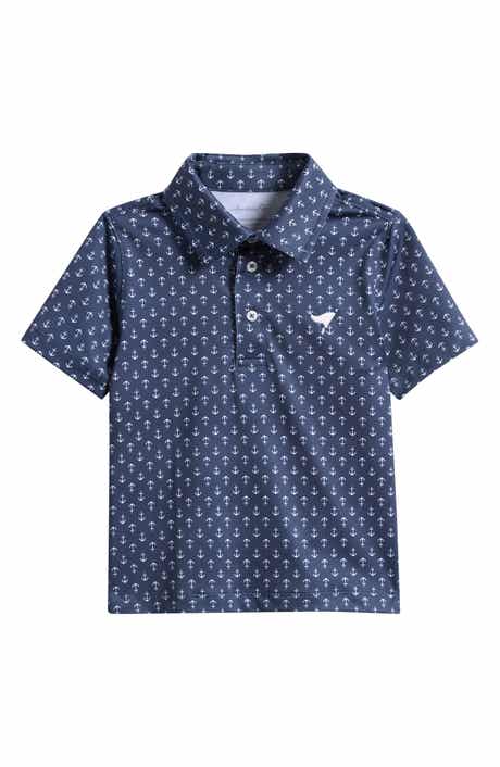 Kids' Anchor Print Polo