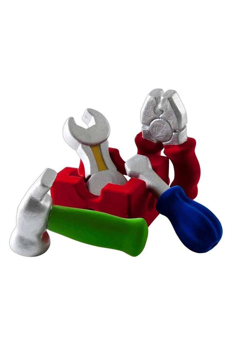 Pretend Play Tool Set (4 Piece Set With Caddy ) 18 Months +, Main, color, Multicolored