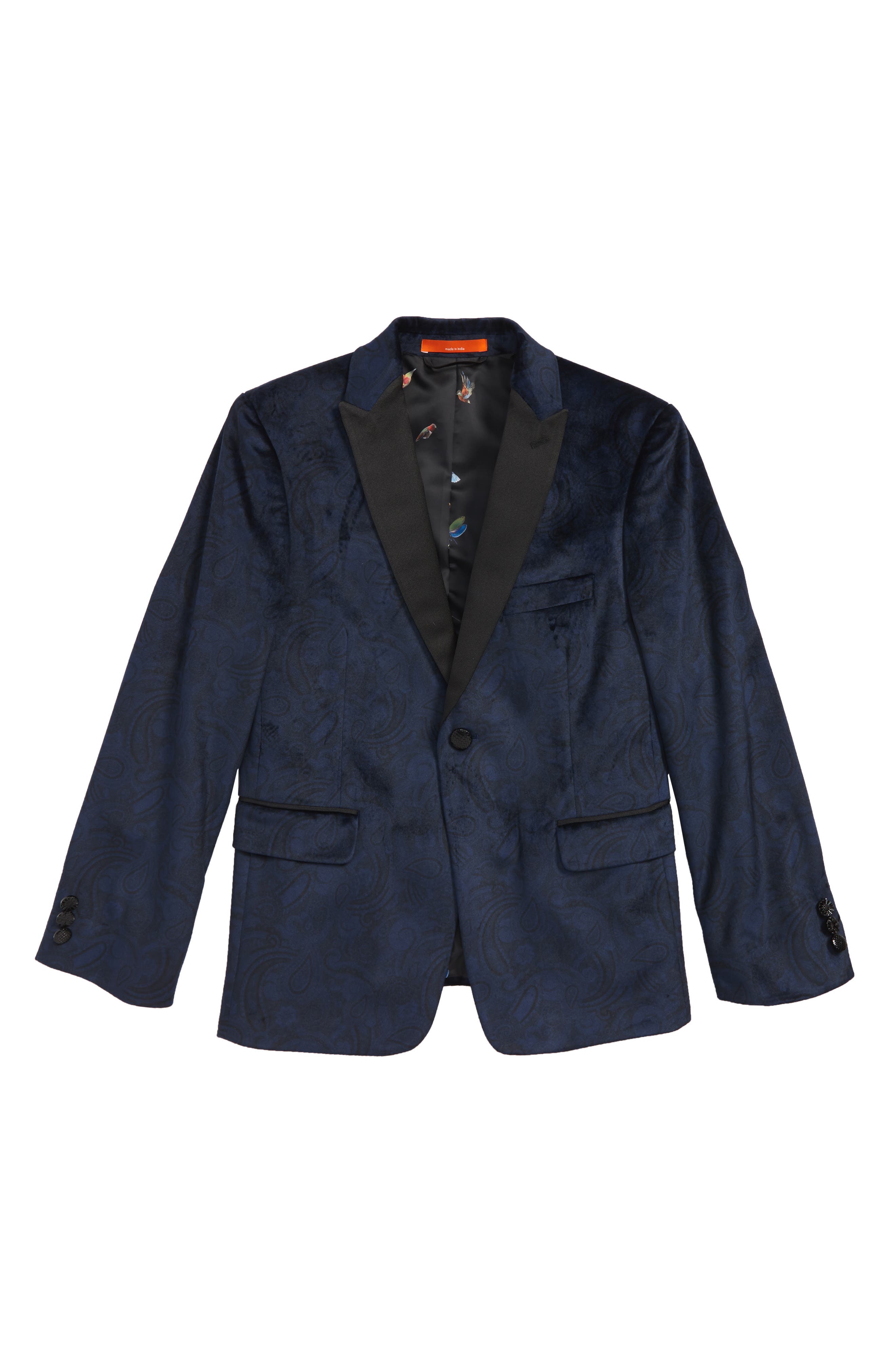 Tallia Kids'  Paisley Blazer In Blue