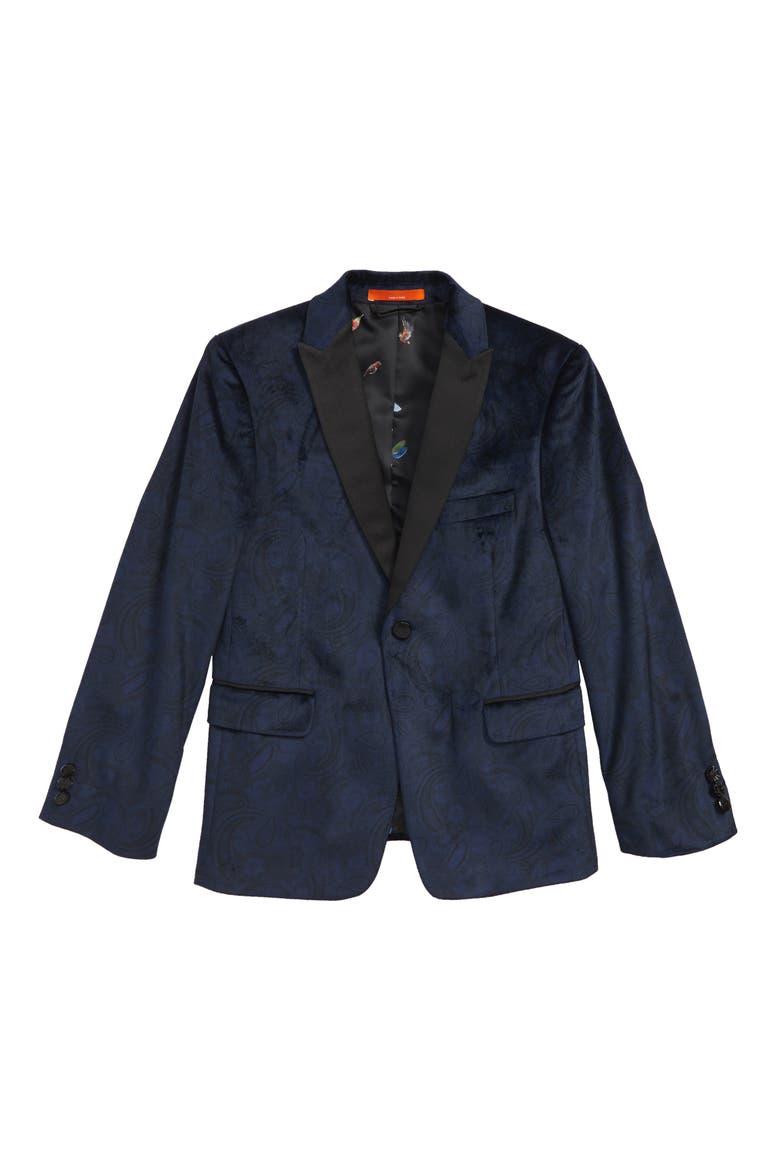 Paisley Blazer, Main, color, NAVY
