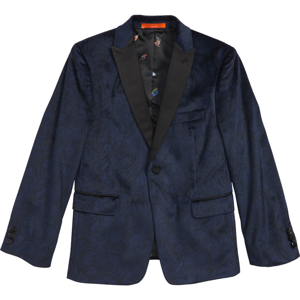 Tallia Kids' Paisley Blazer In Blue
