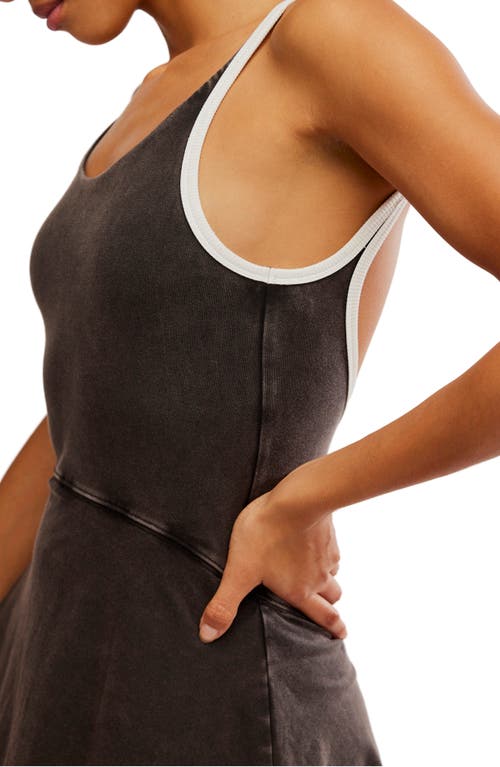 Free People Hot Shot Sleeveless Pull-on Skortsie In Black In Brown