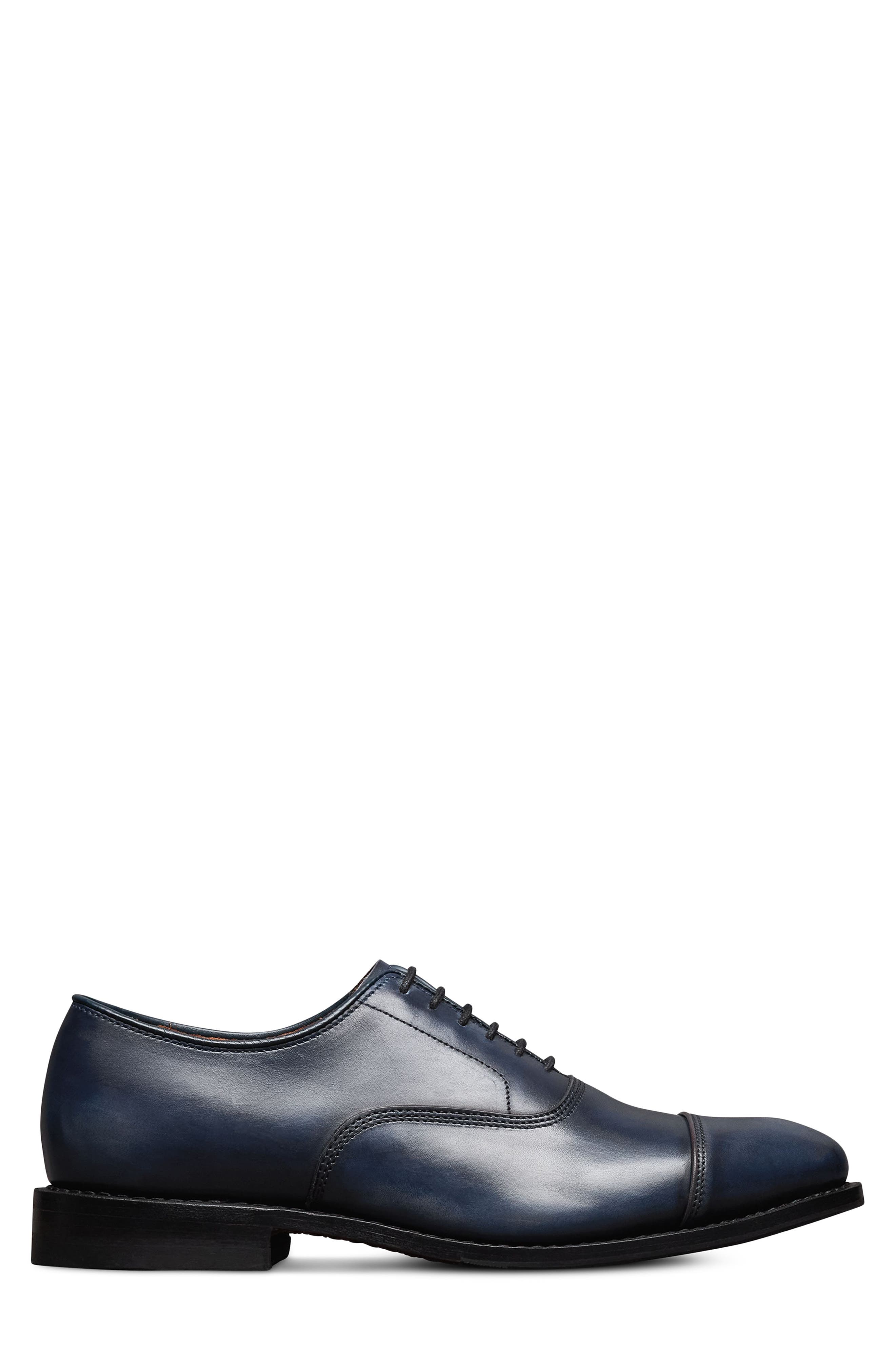 Park Avenue Cap Toe Oxford, Alternate, color, NAVY BURNISH