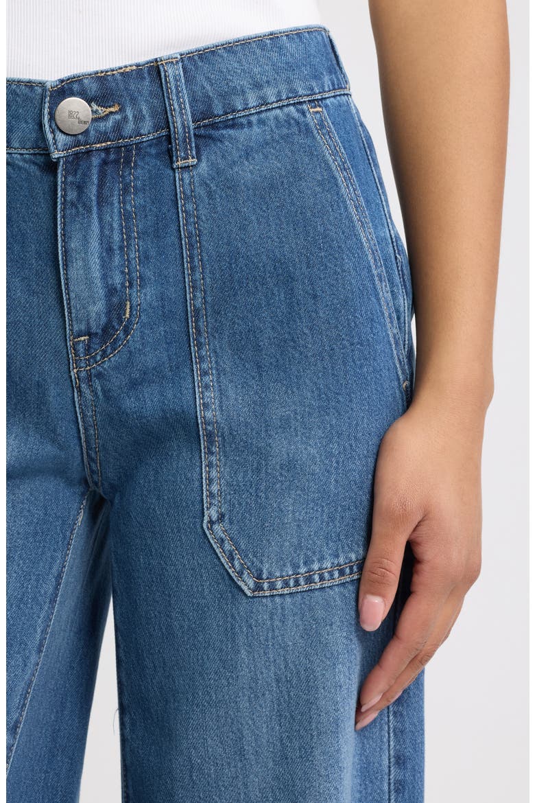 Utility Pocket Wide Leg Jeans, Alternate, color, MARYSVILLE