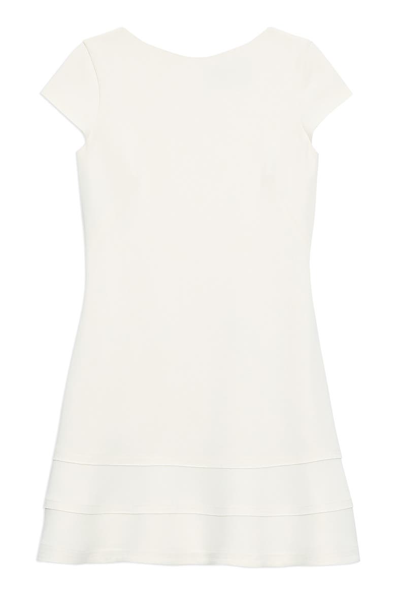 Bateau Neck Tiered Minidress, Alternate, color, RICE