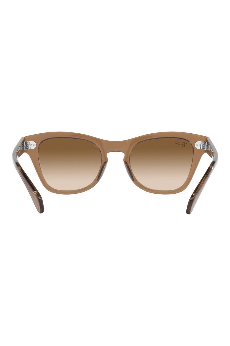 50mm Gradient Square Sunglasses, Alternate, color, LIGHT BROWN