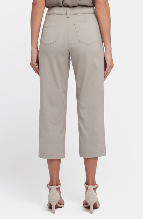 Nydj Straight Leg Stretch Twill Utility Capri Pants In Saddlewood