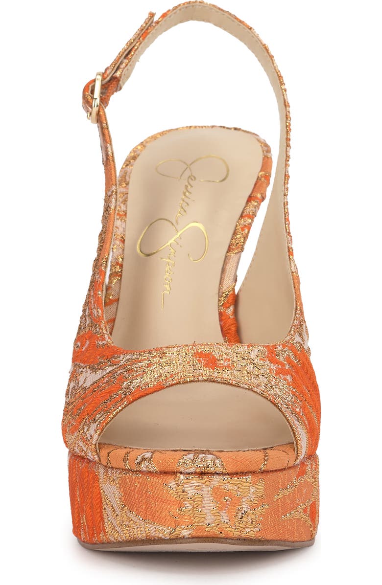 Jessica Simpson Sibilla Slingback Platform Sandal, Alternate, color, Tangerine