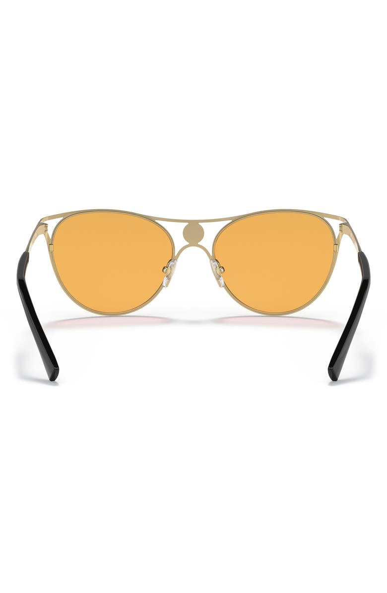 Versace 57mm Cat Eye Sunglasses, Alternate, color, Black Gold