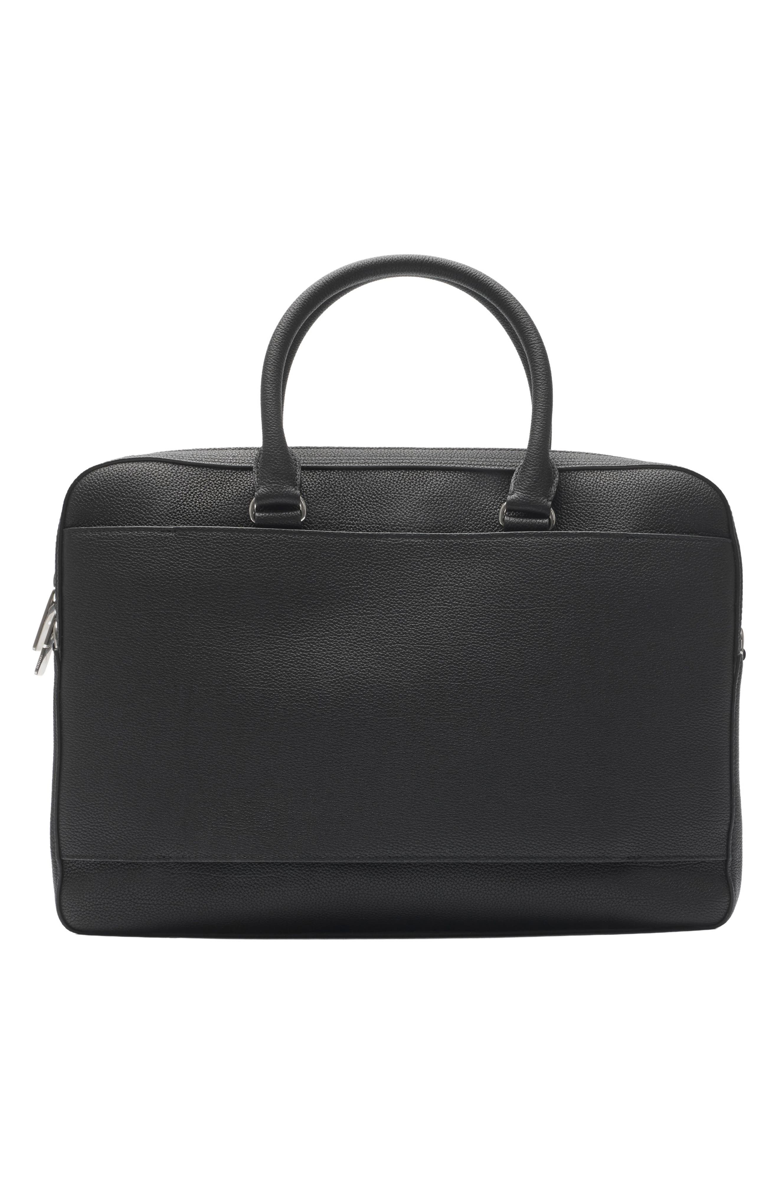 Cotswold Leather Briefcase, Alternate, color, BLACK