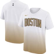 Nike Youth Nike White/Gold Boston Celtics 2025/26 City Edition Max90 T-Shirt