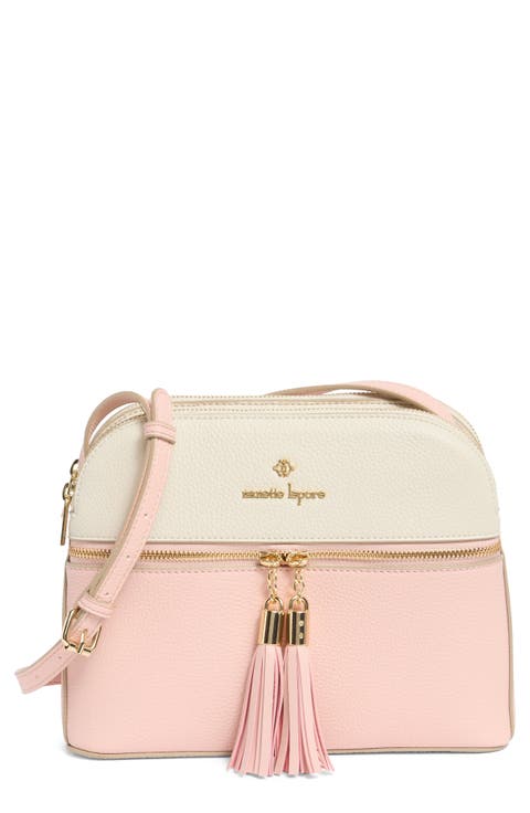 Colorblock Triple Section Crossbody Bag