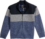 XRAY Kids' Colorblock Full Zip Sweater