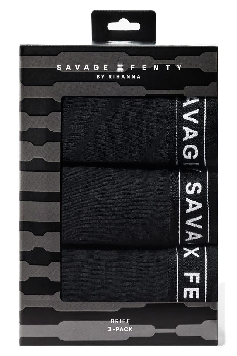 Savage Classics 3-Pack Briefs, Alternate, color, BLACK CAVIAR